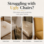 🪑Washable Stretch Chair Cover – Baroque Gilded Print High‑Density Elastic Fabric ✨