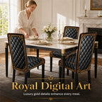 🪑Washable Stretch Chair Cover – Baroque Gilded Print High‑Density Elastic Fabric ✨