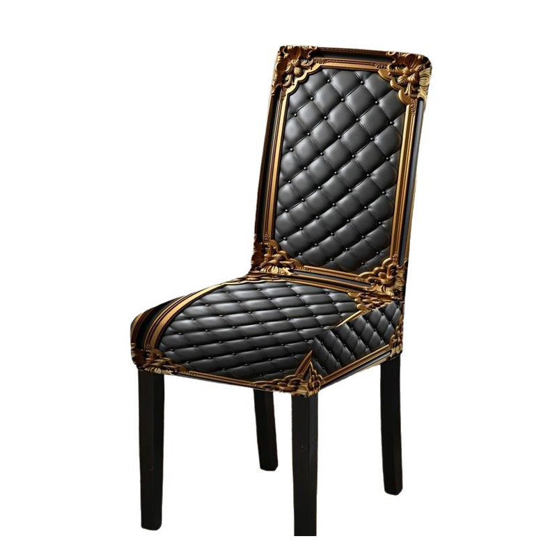 🪑Washable Stretch Chair Cover – Baroque Gilded Print High‑Density Elastic Fabric ✨